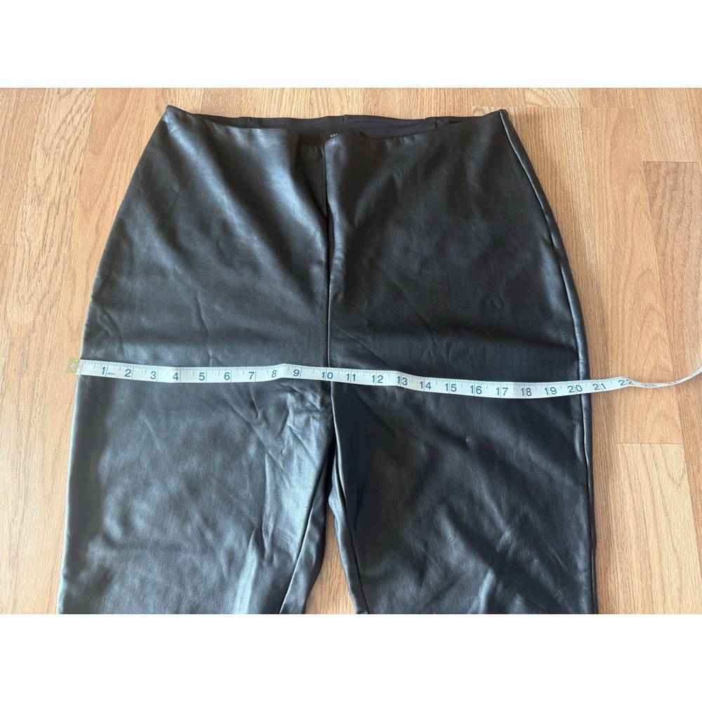 HALOGEN Nordstrom Sz 1X Faux Leather Black Leggings Trousers Pants Party Glam - Picture 11 of 11